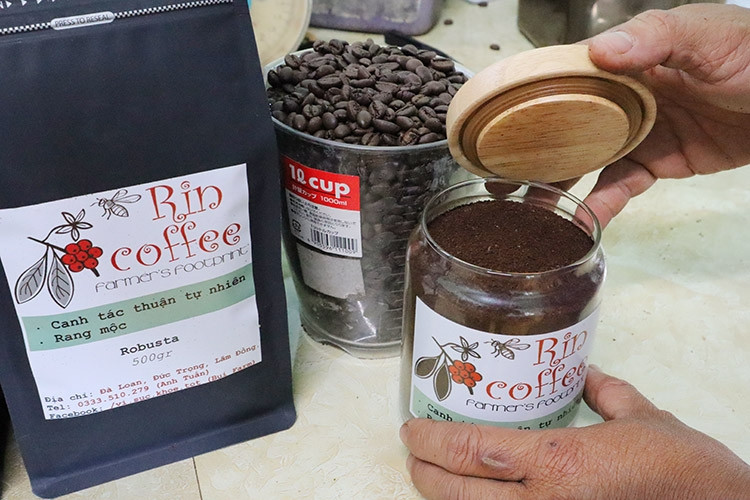Sản phẩm cà phê rang xay của Bùi Farm