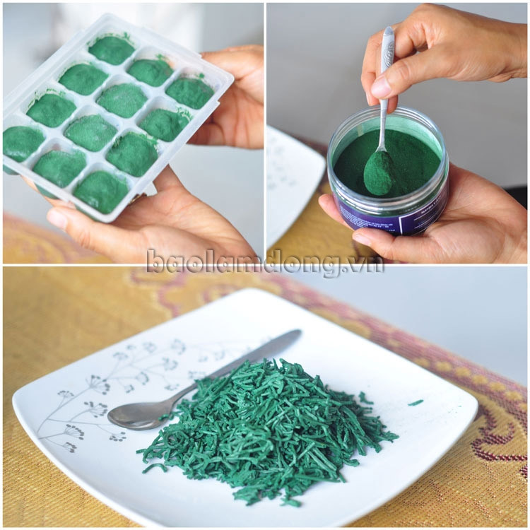 Cứ 5 kg tảo tươi sẽ chế biến được 1 kg tảo khô. Hiện nay, mỗi tháng các hồ tảo của chị Trâm cho thu 16 - 18 kg tảo khô với giá bán khoảng 2,7 - 3 triệu đồng/kg tảo nguyên liệu khô và 3,1 -3,2 triệu đồng/kg tảo khô thành phẩm. Tảo xoắn có thể chế biến thành các sản phẩm sợi, bột hoặc tảo tươi. Hiện, các sản phẩm tảo của chị Trâm đang cung cấp tại các thị trường Đà Lạt, Sài Gòn, Hải Phòng, TP Hồ Chí Minh… Công ty của chị Trâm cũng đang liên kết với các công ty thực phẩm khác để mở trang trại nuôi và chế biến tảo quy mô lớn ở tỉnh Ninh Thuận trên diện tích 9 ha