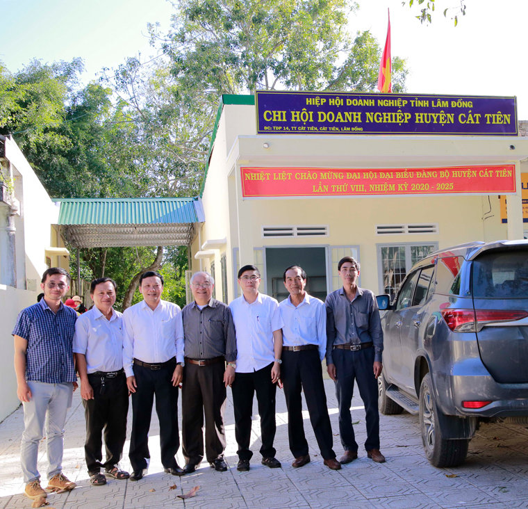 Chi hội Doanh nghiệp huyện Cát Tiên là Chi hội đầu tiên của tỉnh Lâm Đồng được cấp trụ sở làm việc
