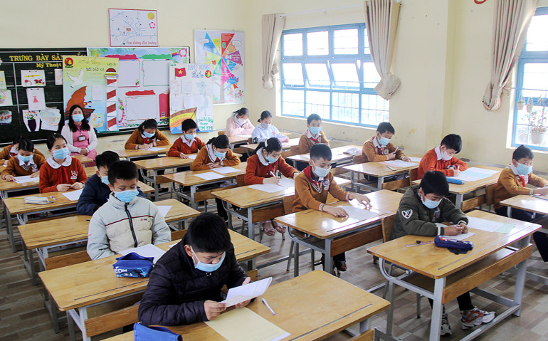 Kiểm tra cuối năm học 2020 - 2021 của học sinh lớp 5 thành phố Đà Lạt 