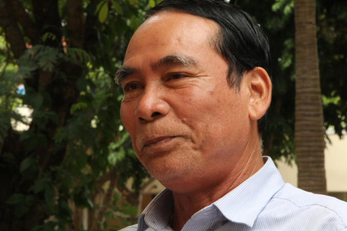 Ông Đặng Tấn Huynh, Giám đốc Hợp tác xã hồ tiêu hữu cơ Đồng Thuận. Ảnh: Minh Quý.