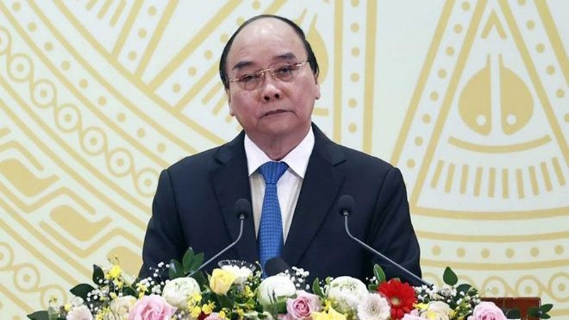 Chủ tịch nước Nguyễn Xuân Phúc phát triển tại buổi lễ