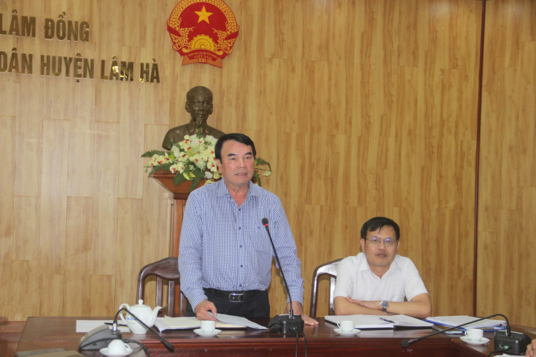 Các đồng chí chủ trì buổi làm việc
