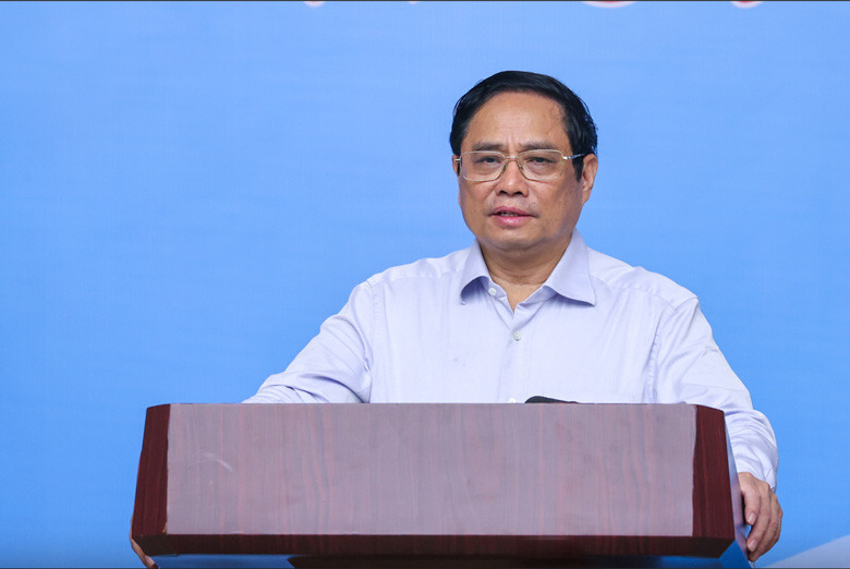 Thủ tướng Chính phủ Phạm Minh Chính phát biểu tại Hội nghị. Ảnh chinhphu.vn