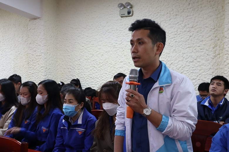 Nhiều ý kiến, đề xuất được thanh niên đưa ra tại chương trình
