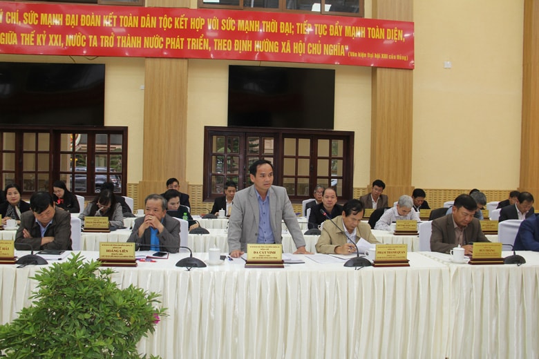 Đại biểu phát biểu ý kiến tại Hội nghị