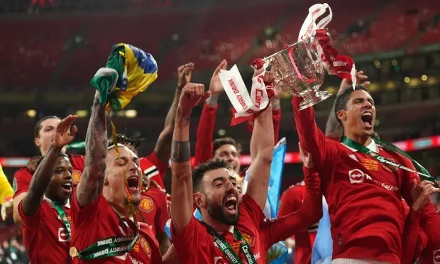 Man Utd nâng Cup Liên đoàn, danh hiệu đầu tiên của họ kể từ năm 2017. Ảnh: PA