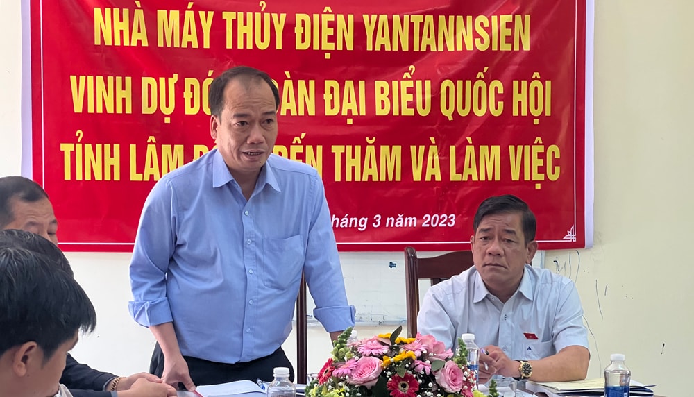 Các đồng chí chủ trì điều hành buổi làm việc