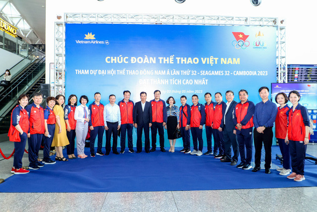 Đoàn Thể thao Việt Nam chính thức lên đường dự SEA Games 32 - Ảnh 1.