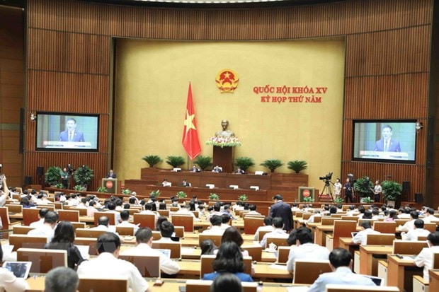 Quang cảnh phiên họp sáng 24/5