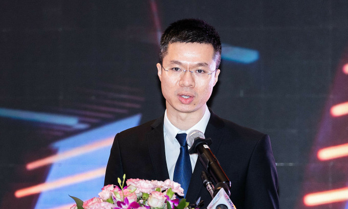 Ông Trần Đăng Khoa, Phó Cục trưởng phụ trách Cục An toàn thông tin - Bộ Thông tin và Truyền thông, phát biểu tại sự kiện. Ảnh: IEC