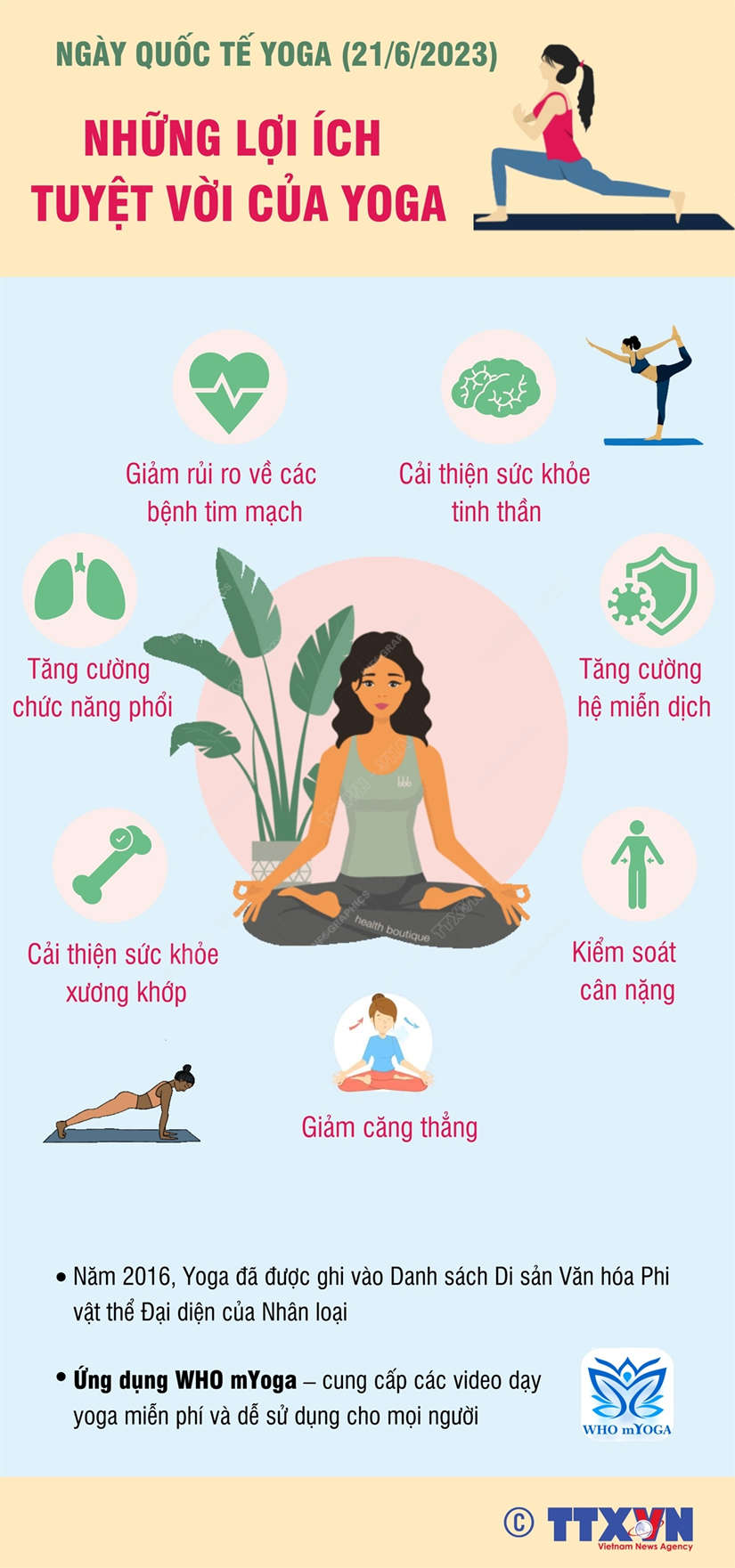 [Infographics] Nhung loi ich tuyet voi cua Yoga ma ban can biet hinh anh 1