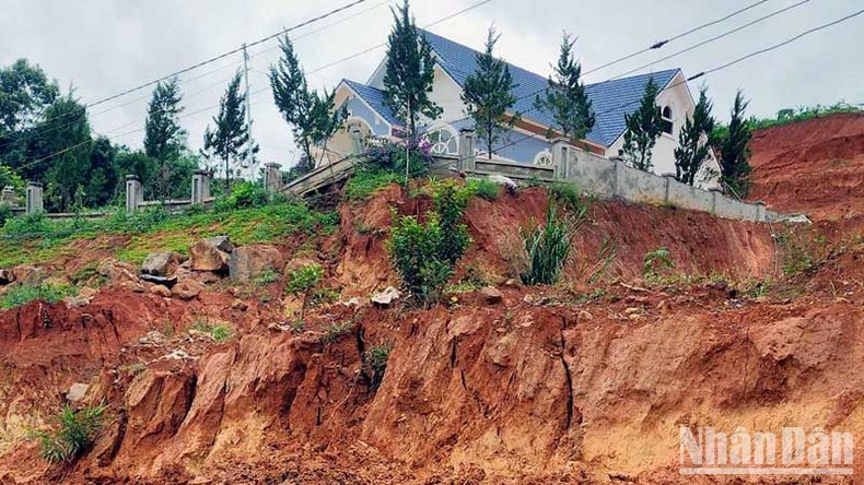 Sụt lún, sạt trượt đất nghiêm trọng tại khu vực dự án hồ chứa nước ở Lâm Đồng ảnh 5