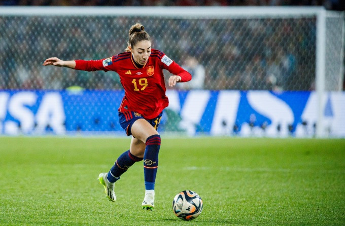 Hậu vệ trái Olga Carmona là người hùng của Tây Ban Nha khi ghi hai bàn quan trọng ở bán kết và chung kết World Cup nữ 2023. Ảnh: SEFF