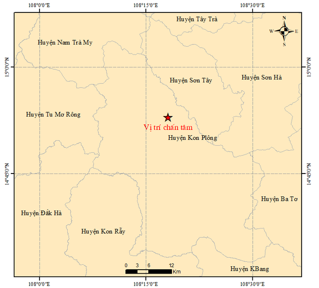8 trận động đất liên tiếp ở Tây Nguyên hôm nay ảnh 1