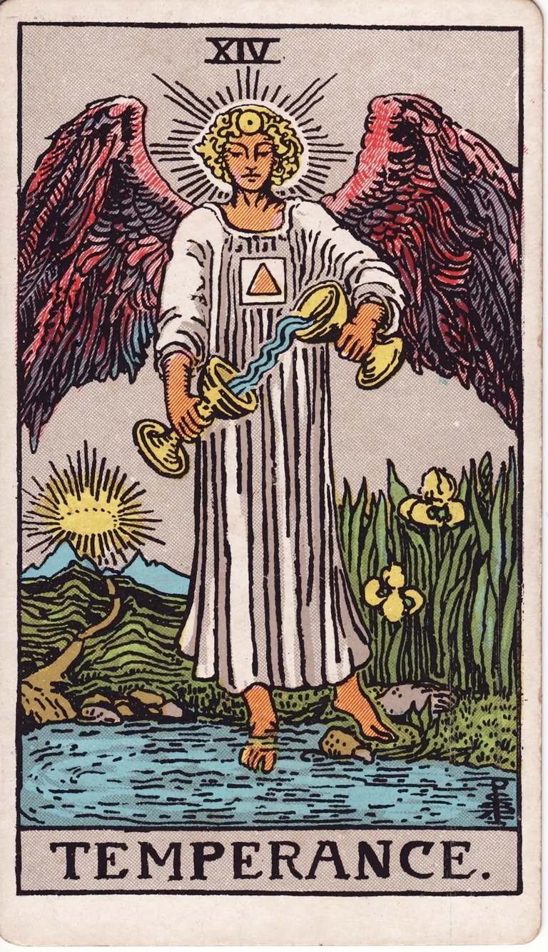 Ý nghĩa lá bài Temperance trong Tarot - Bộ Ẩn Chính