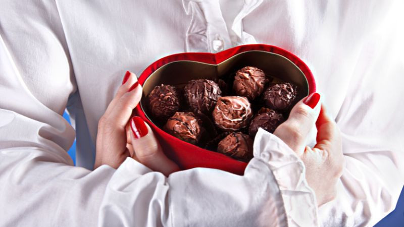 Chocolate tượng trưng cho tình yêu ngọt ngào