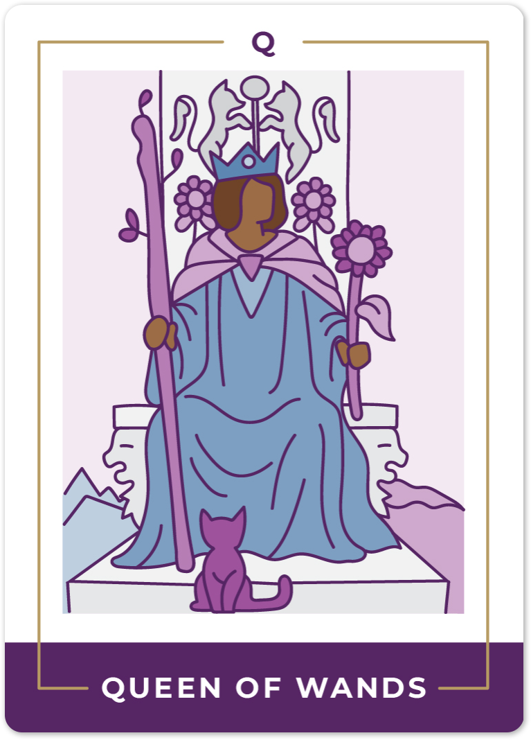 Queen of Wands Tarot Card Meanings | Biddy Tarot