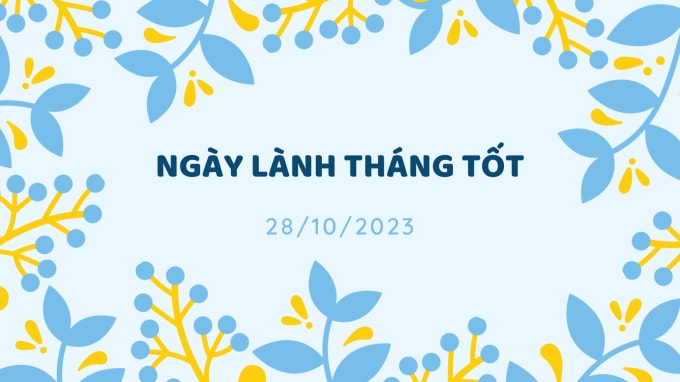 NGÀY LÀNH THÁNG TỐT