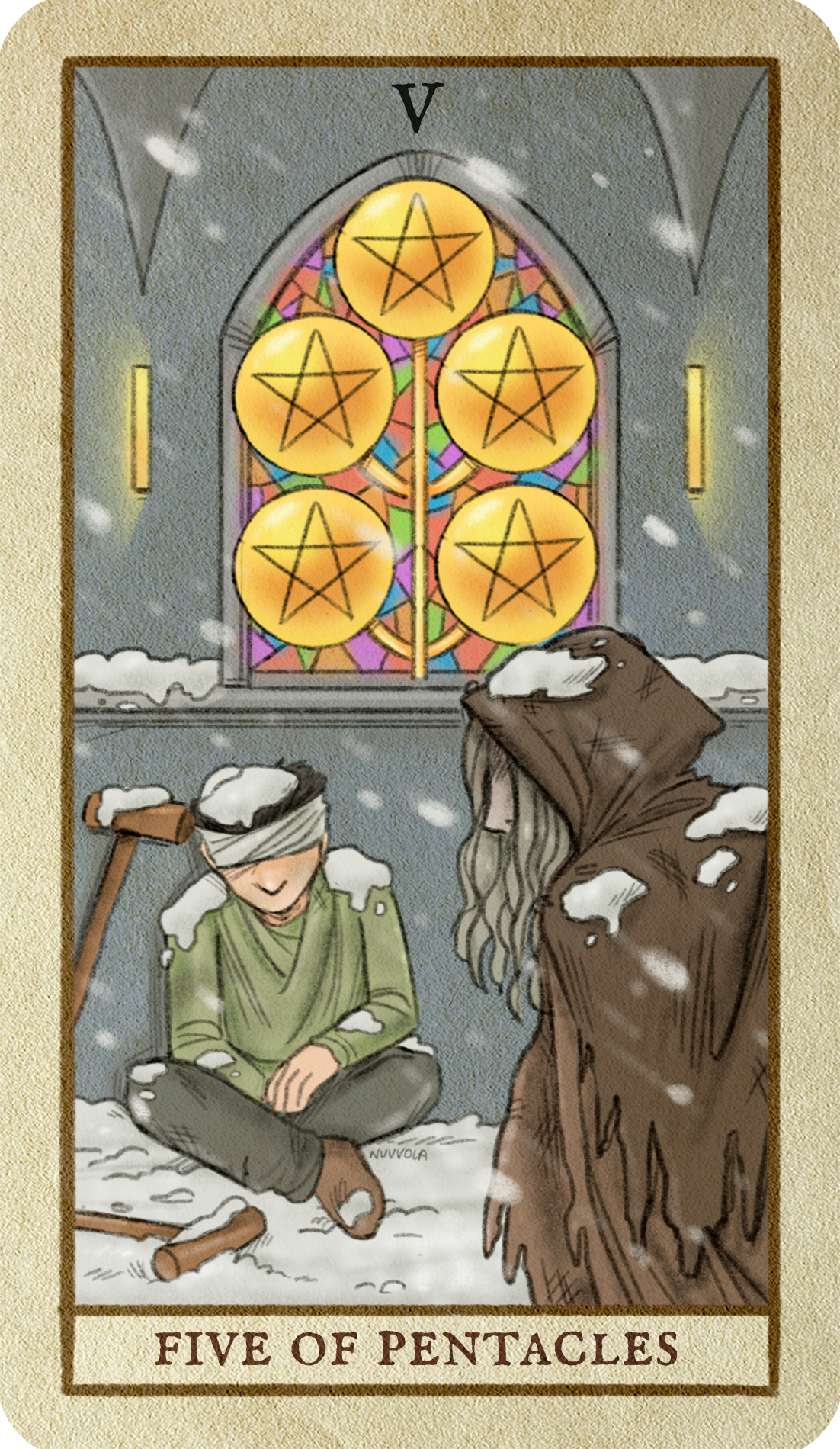 Five of Pentacles Guide - The Tarot Card of Struggles and Cold Days