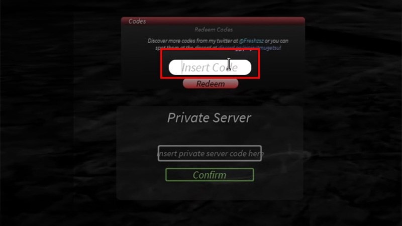 Project Mugetsu Private Server Codes WORKING