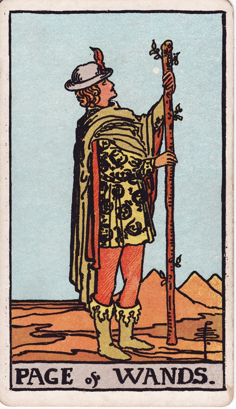 Ý nghĩa lá bài Page of Wands trong Tarot