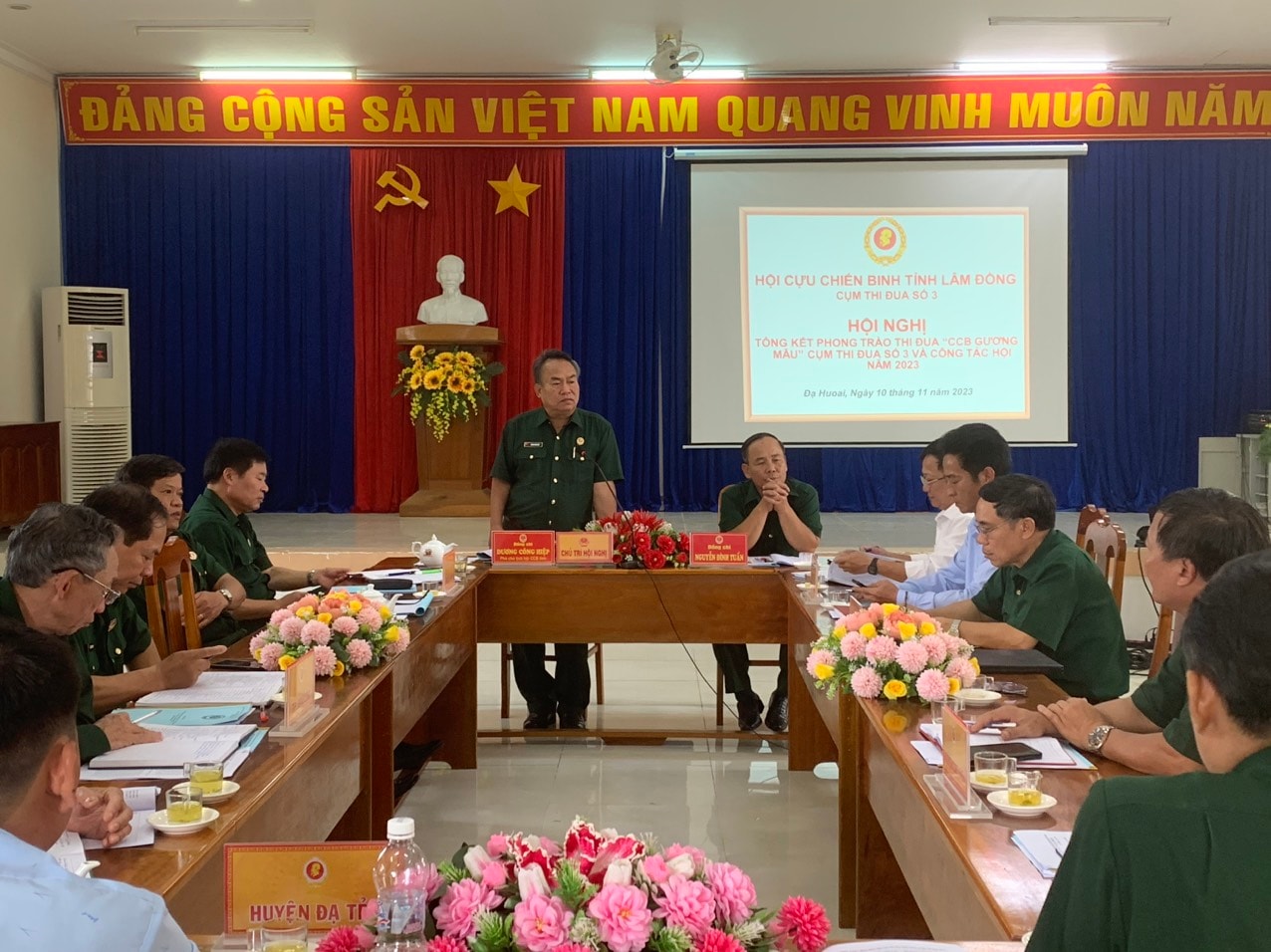 Cụm thi đua số 3 Hội CCB các huyện, thành phố tiến hành tổng kết phong trào “CCB gương mẫu” năm 2023.