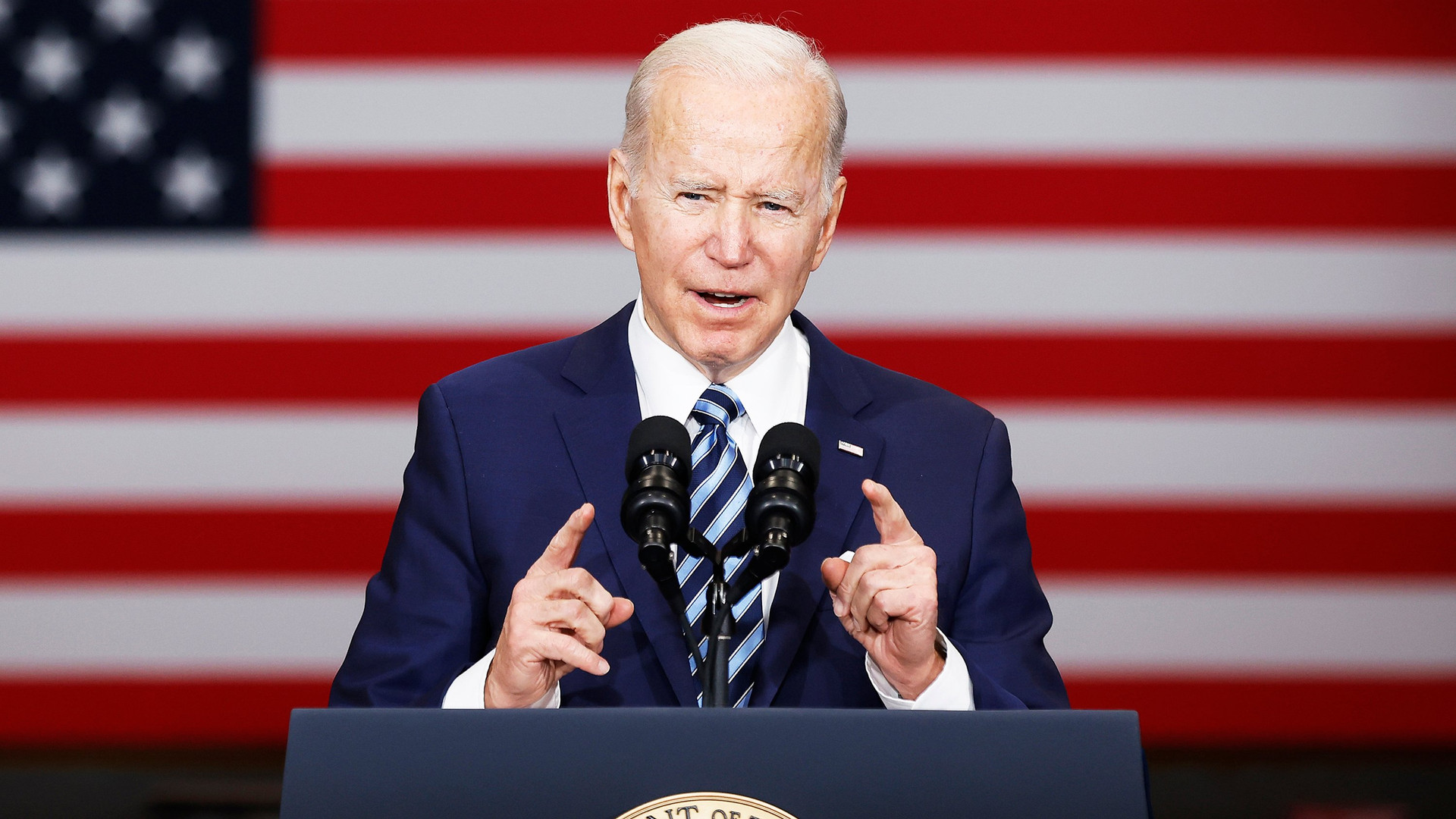 Tổng thống Mỹ Joe Biden bắt đầu đọc Thông điệp Liên bang 2022 | Báo Lạng Sơn