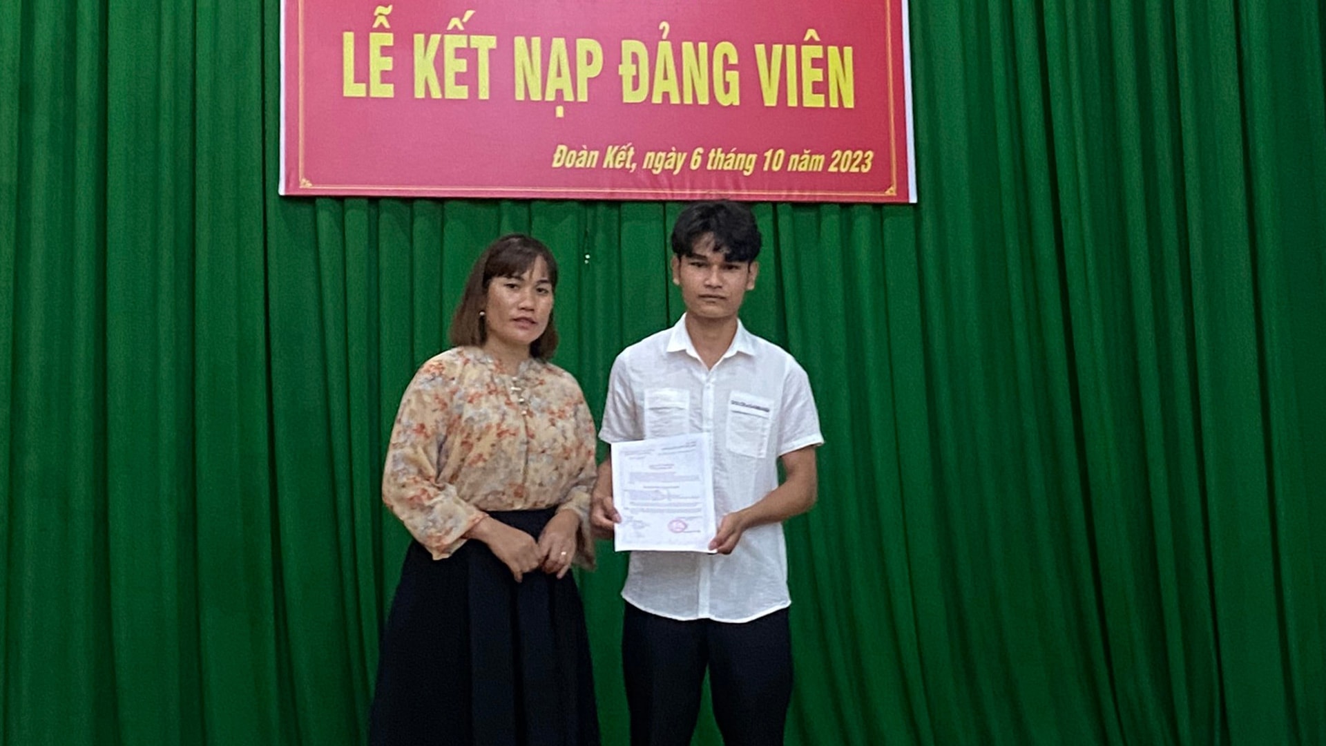 Đảng bộ xã Đoàn Kết luôn chú trọng công tác xây dựng, chỉnh đốn Đảng; làm tốt công tác phát triển đảng viên