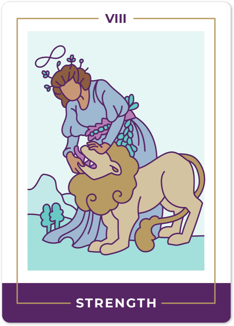 Strength Tarot Card Meanings | Biddy Tarot