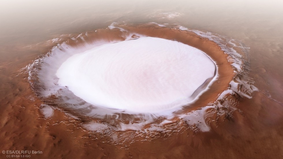 Những hình ảnh ảo diệu về 'nước' trên Sao Hỏa | baotintuc.vn
