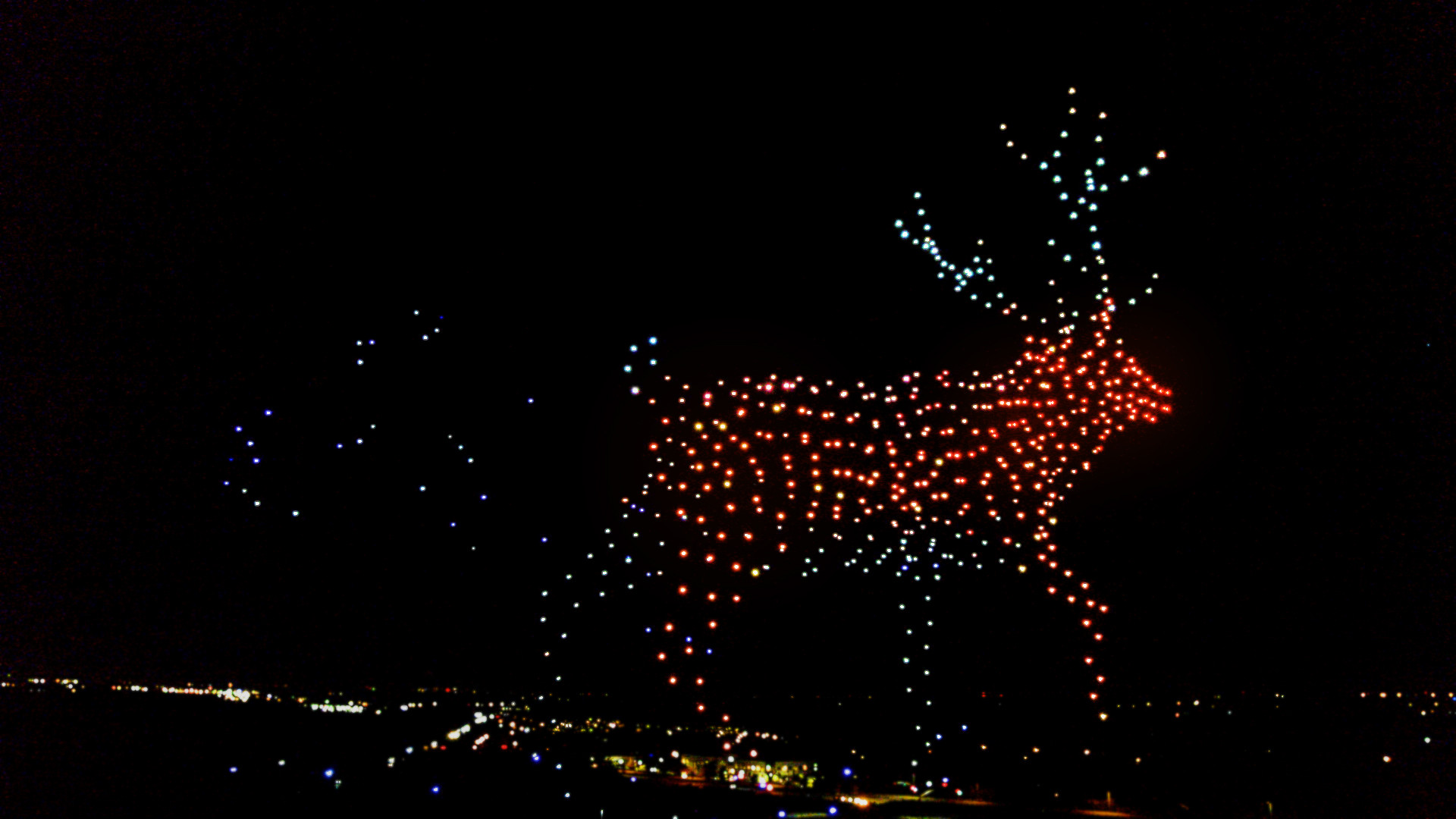 This Holiday Drone Light Show might be the coolest thing you'll see this holiday season