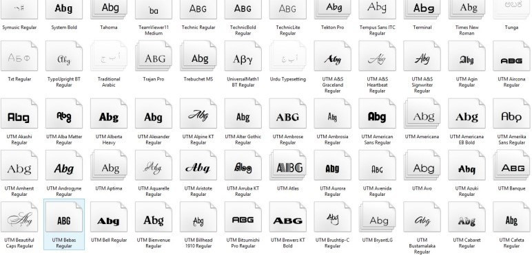 Bộ sưu tập 10000 mẫu Font chữ quảng cáo việt hóa UTM Chuyên nghiệp và hiệu quả