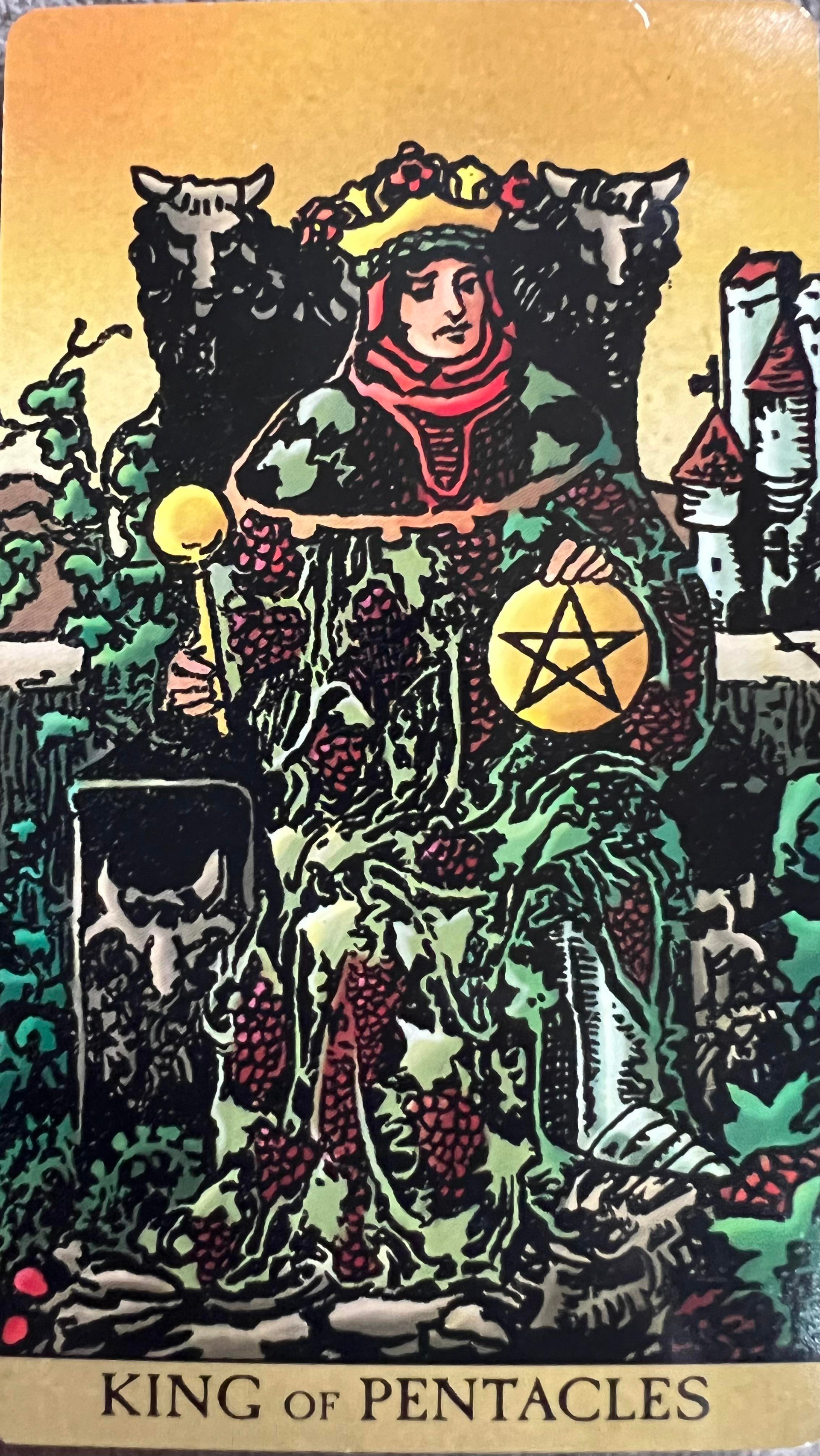 King of Pentacles** What's your interpretation? : r/Tarotpractices