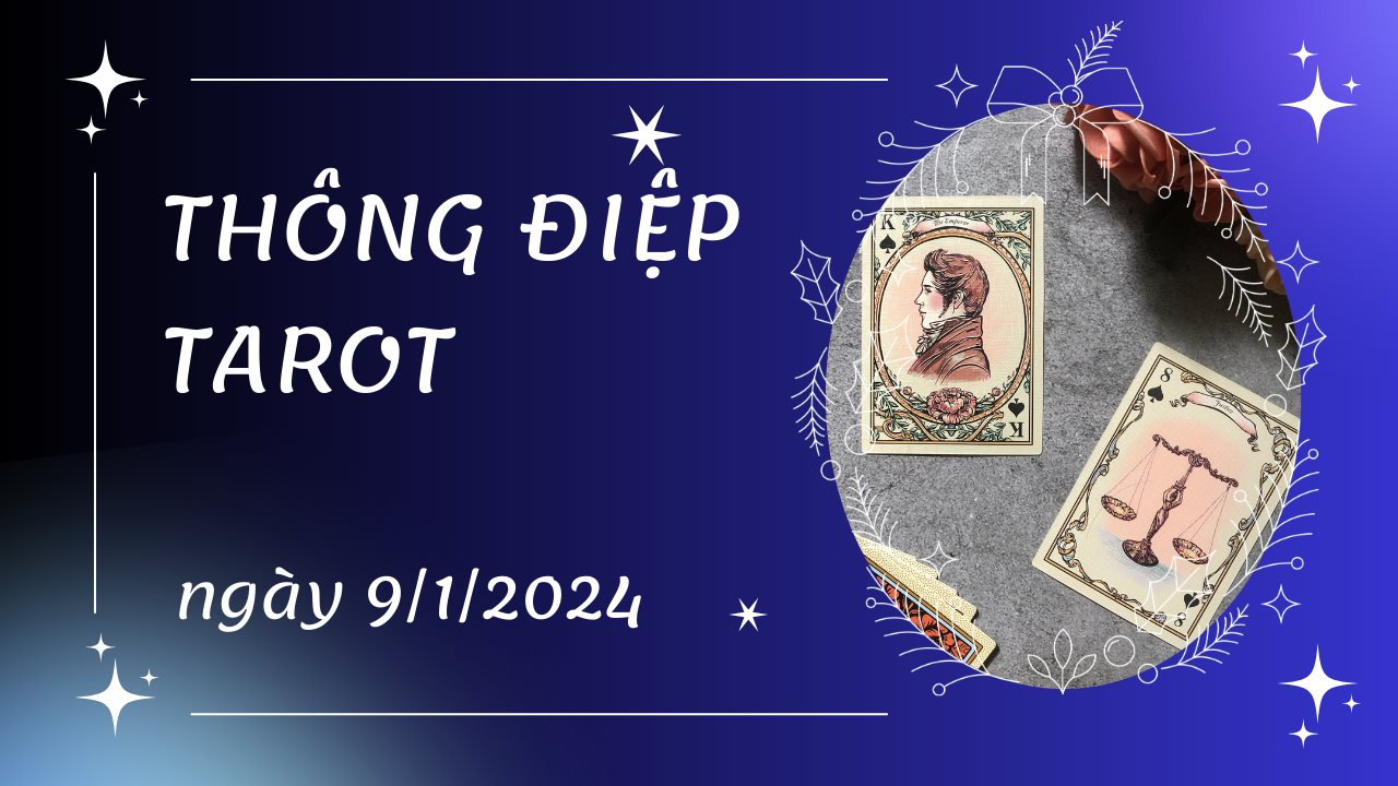Thông điệp Tarot ngày 9/1/2024 cho 12 cung hoàng đạo: Thiên Bình bốc lá The Chariot ngược, Bảo Bình bốc lá Queen of Cups