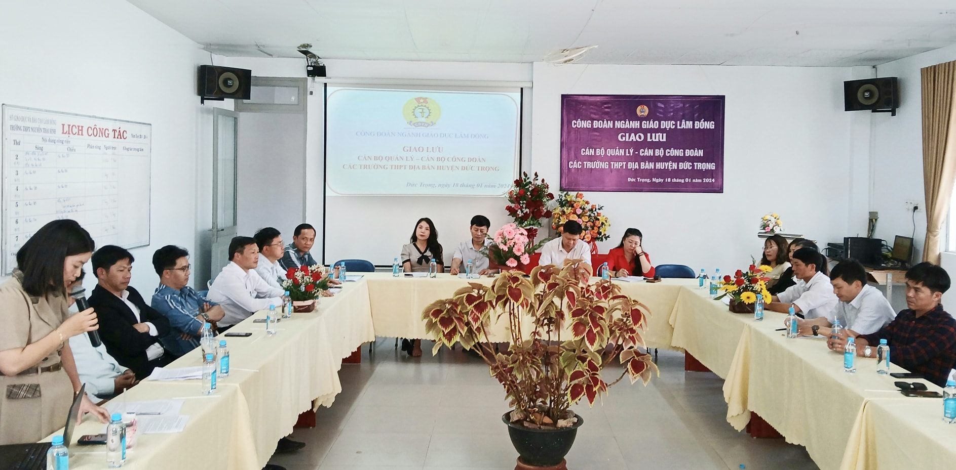 Buổi giao lưu, tọa đàm của cán bộ quản lý, cán bộ công đoàn các Trường THPT trên địa bàn huyện Đức Trọng