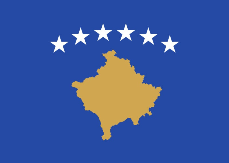 Lá cờ Kosowo tại TP HCM cờ của Cộng hòa Kosovo tuyên bố độc lập của nước Cộng hòa Kosovo