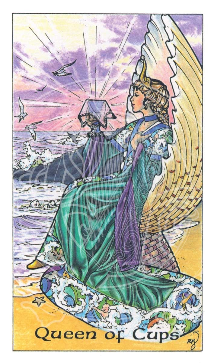 Tarot of the Day: Queen of Cups (từ bi, dịu dàng, rộng lượng, năng lượng sáng tạo) |  Isolde Trachtenberg