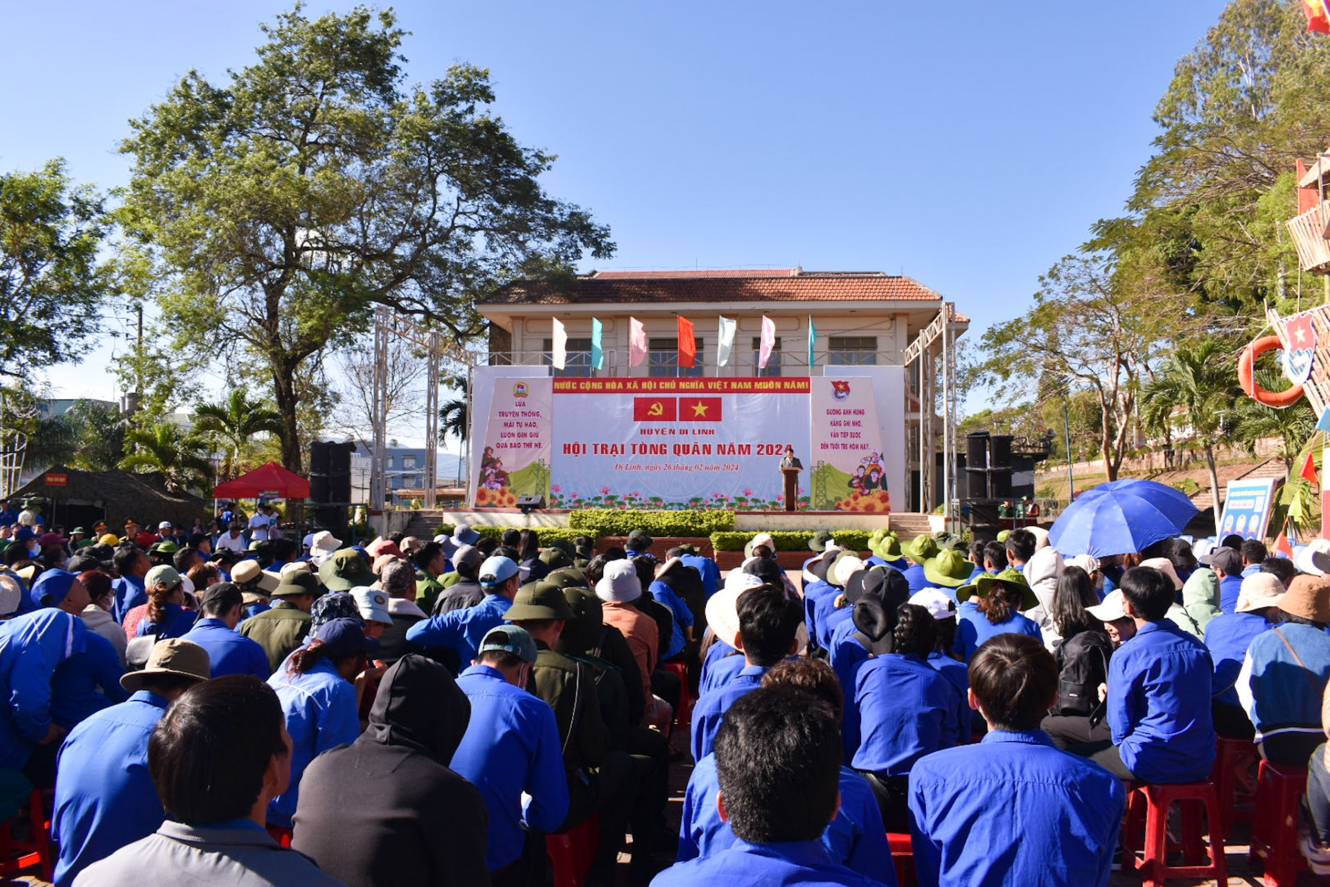 Đông đảo tân binh, đoàn viên thanh niên tham gia hội trại tòng quân 
