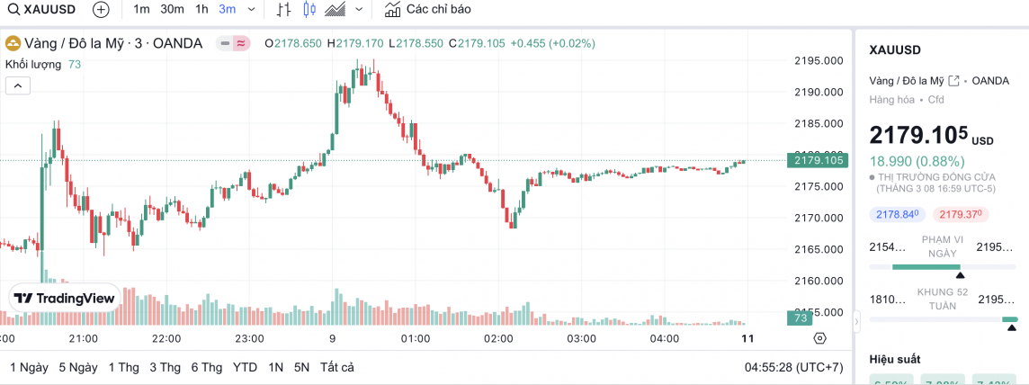 Giá vàng hôm nay 11/3/2024: Vàng dự báo tiếp tục tăng, song có thể giảm trong ngắn hạn.