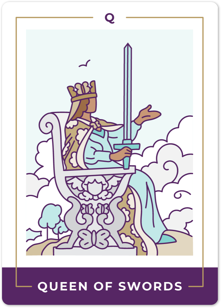 Queen of Swords Tarot Card Meanings | Biddy Tarot