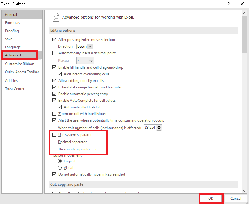 Hướng dẫn thêm dấu chấm vào dãy số trong Excel