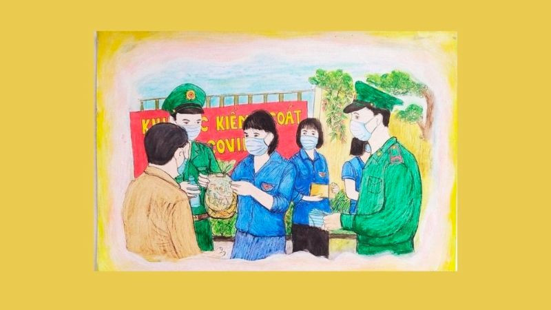 Tranh vẽ kỷ niệm ngày thành lập Đoàn TNCS Hồ Chí Minh đẹp