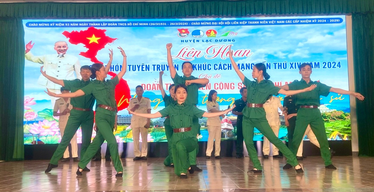 Tiết mục dự thi của đoàn viên, thanh niên khối lực lượng vũ trang