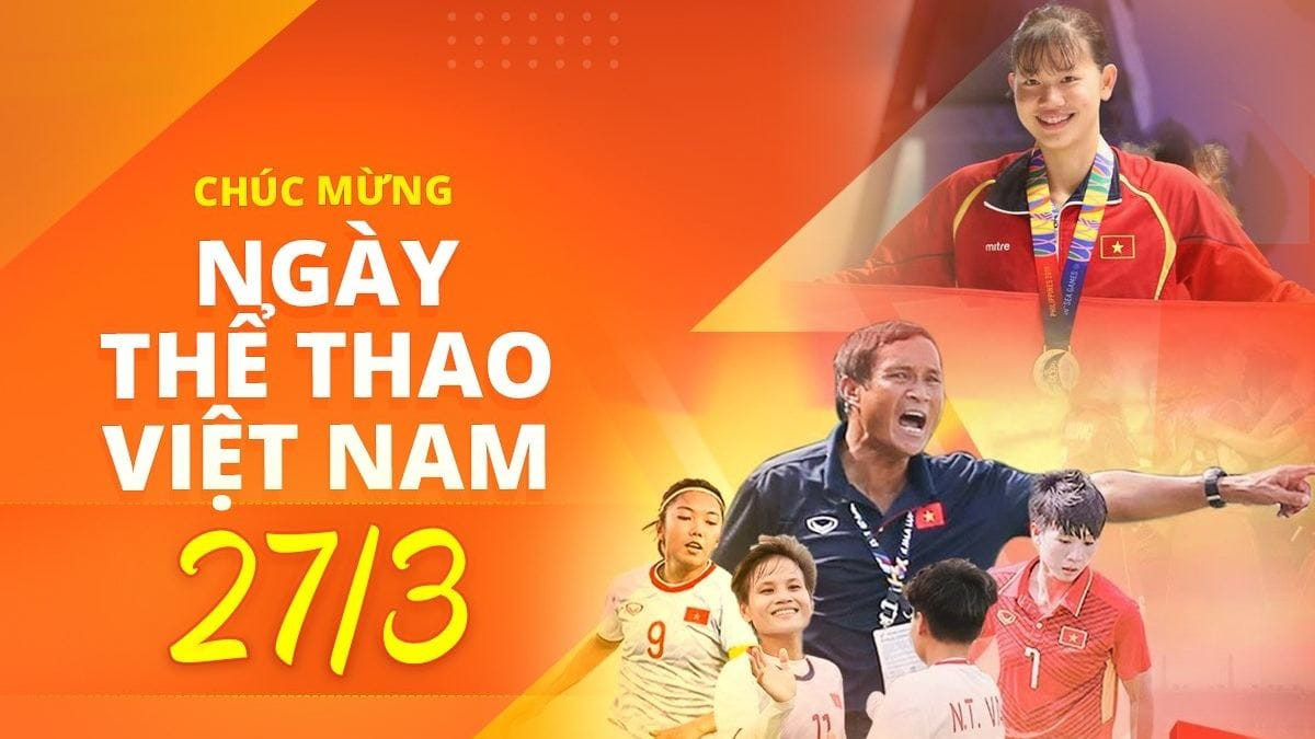 Tham khảo những banner/poster Ngày thể thao Việt Nam 27/3 bắt mắt 2024