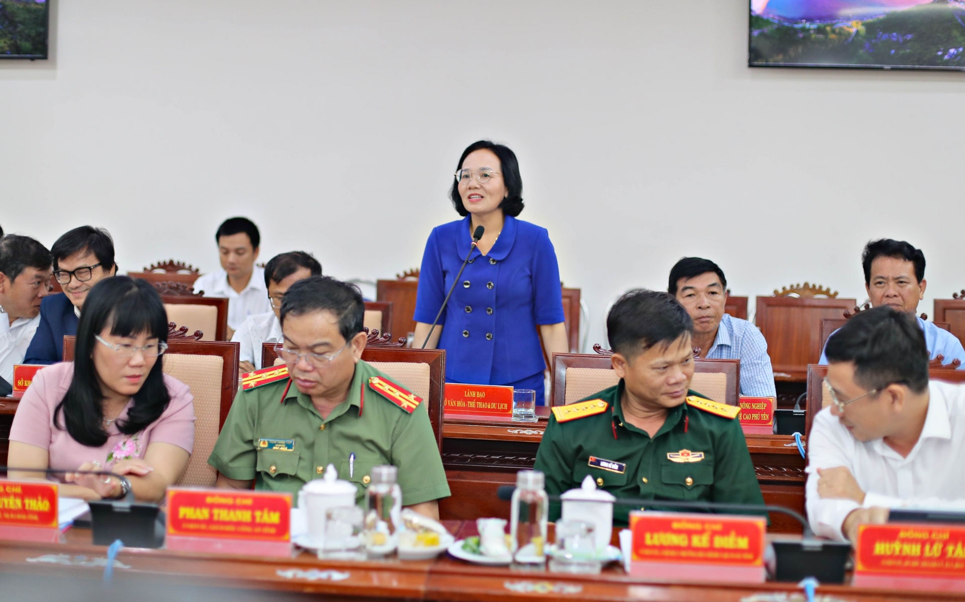 Lãnh đạo Sở Văn hoá Thể thao và Du lịch tỉnh Phú Yên phát biểu
