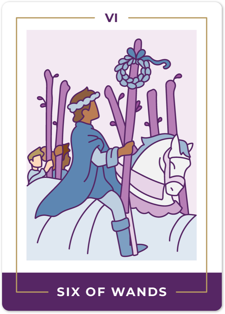 Six of Wands Tarot Card Meanings | Biddy Tarot