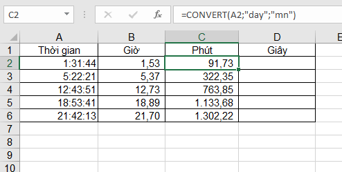 Mách bạn 3 cách đổi giờ ra số thập phân trong Excel và cách đổi ngược lại