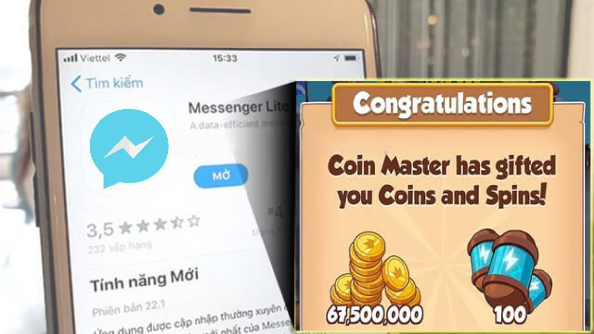 cách nhận code Coin Master qua link trên Facebook bước 1