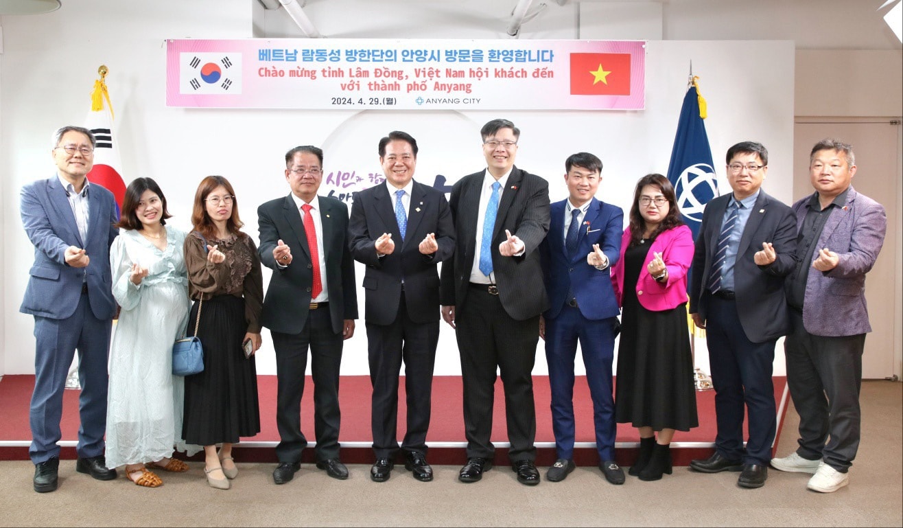 Thành phố Anyang chào đón Đoàn công tác của tỉnh Lâm Đồng 
